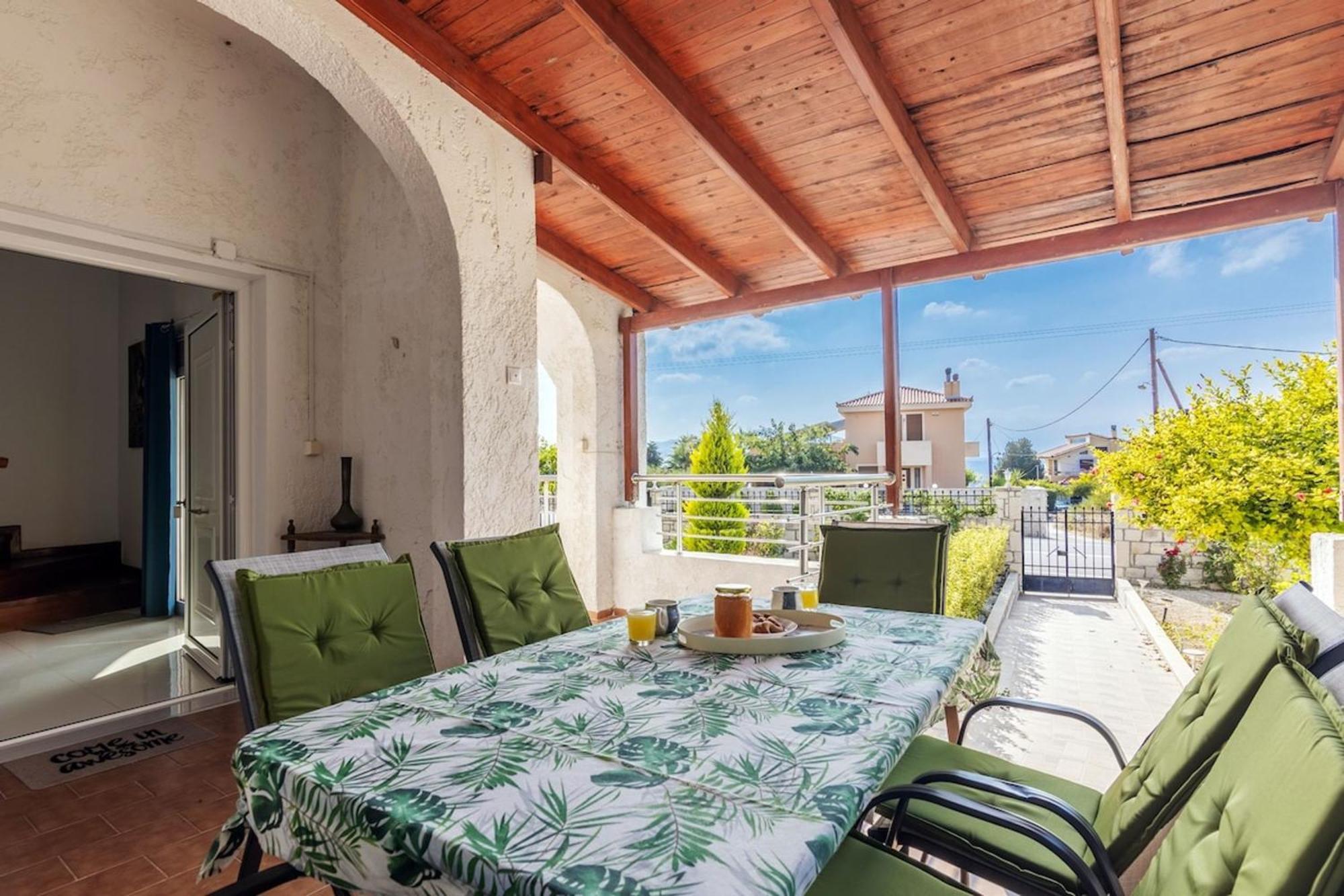 Amazing Villa Chrysanthi With Private Pool In Heraklion Epano Vathia Exterior photo